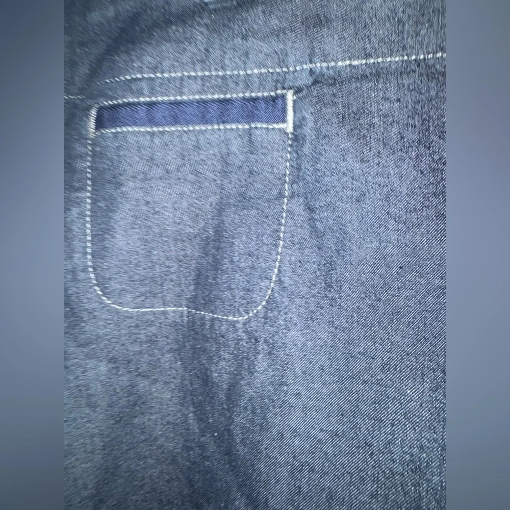 Eileen Fisher A Line Denim Stretch Skirt Size XL NWT - Picture 4 of 8